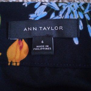 Ann Taylor Casua Botanical Skirt